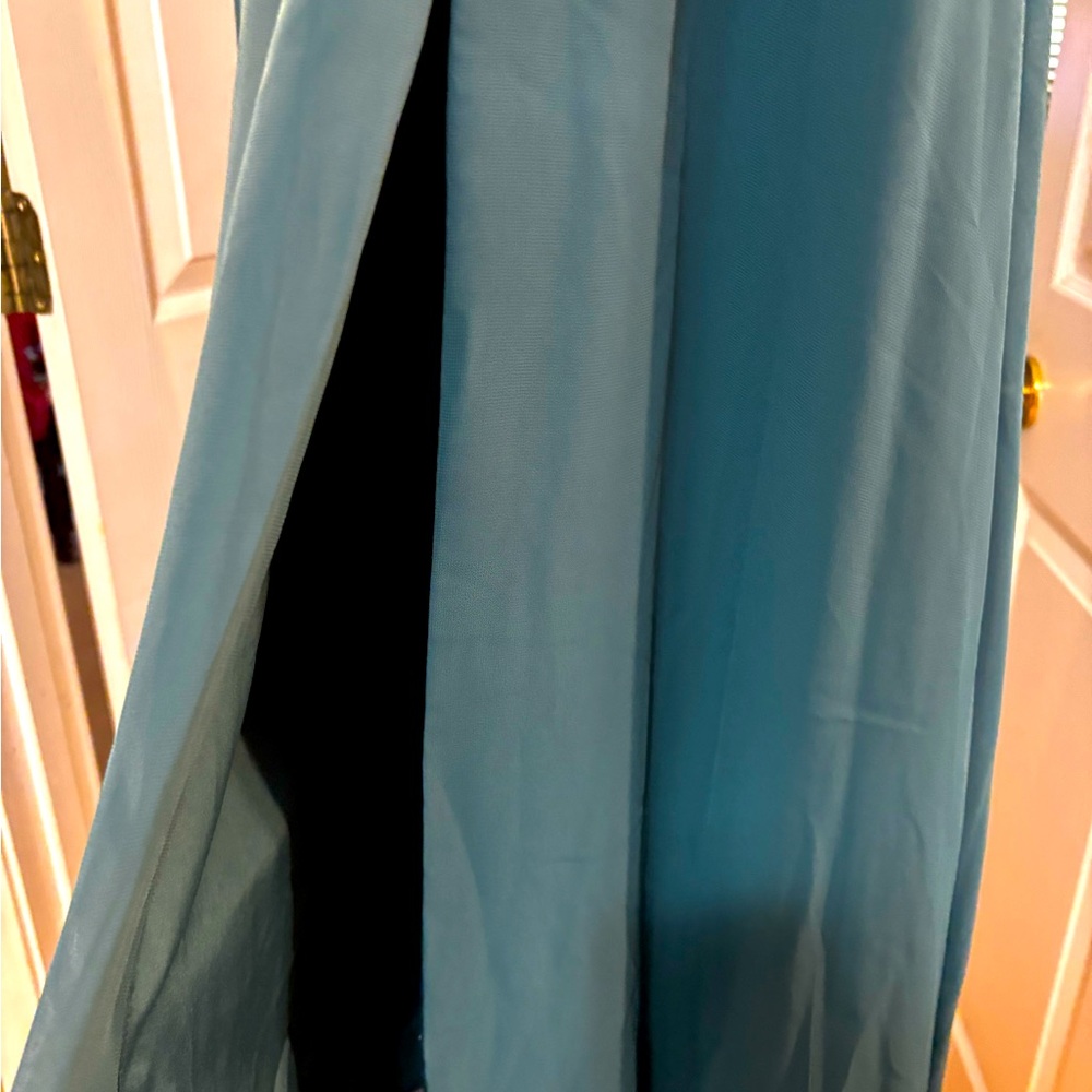Azazie Deep Teal woman’s Maxi Dress - Picture 10 of 10